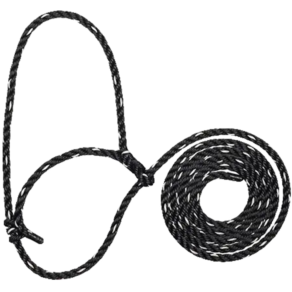 Sullivan's Supply Supplies Black White Sullivan Supply Rope Halter