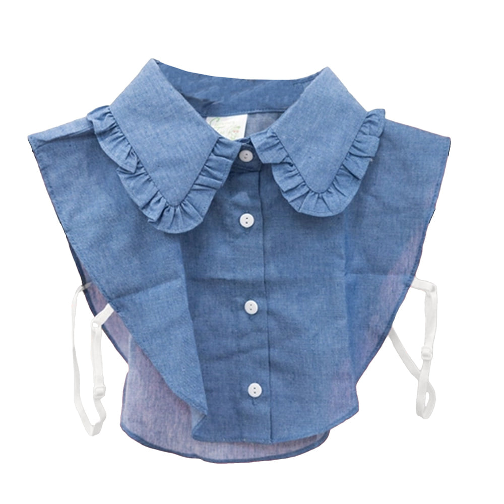Summer Tees Apparel Summer Tees Denim Ruffle Collar