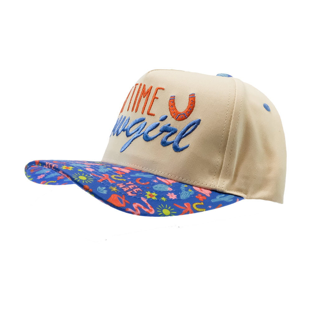 Summer Tees Hats Part Time Cowgirl Canvas Cap