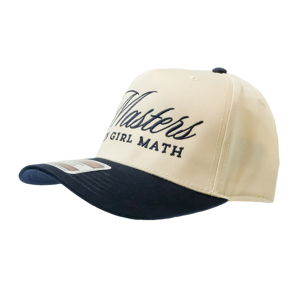 Summer Tees Hats Summer Tees C3 Masters in Girl Math Embroidered Canvas Cap