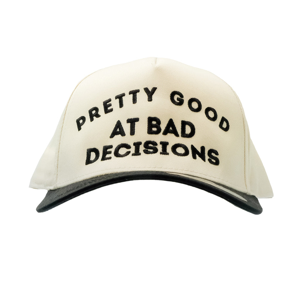 Summer Tees Hats Summer Tees Pretty Good At Bad Decisions Women's Cap