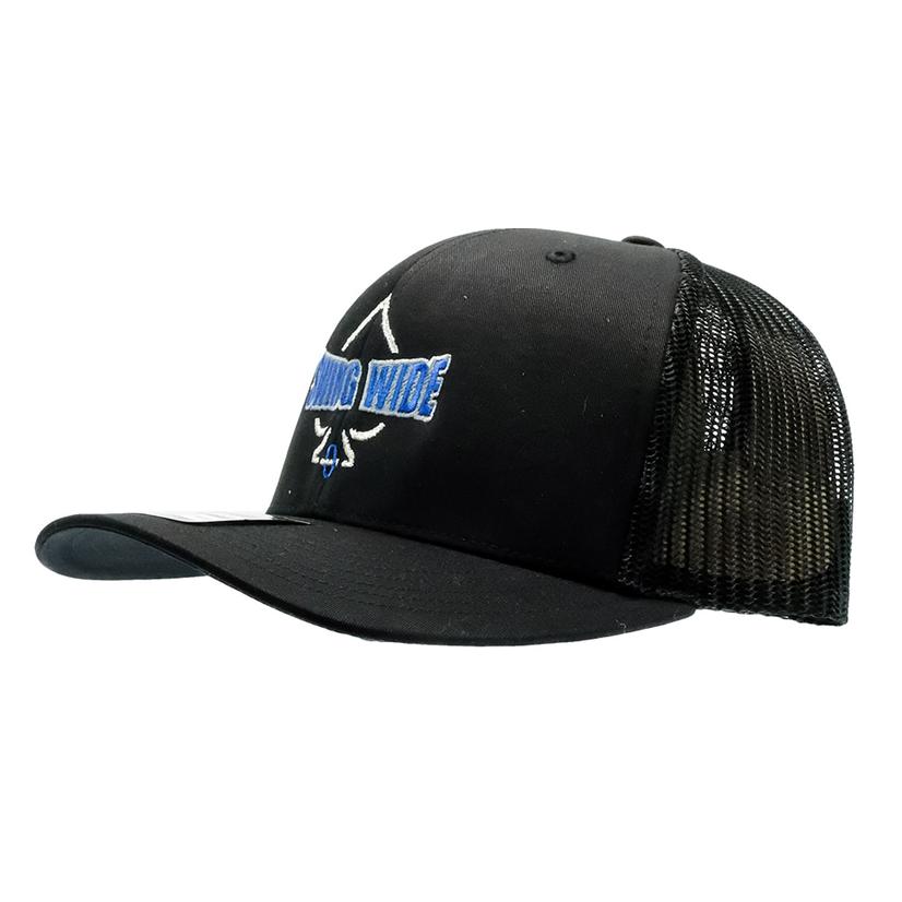 Swing Wide Hats OSFA / Black/Black Swing Wide Logo Black Mesh Back Cap