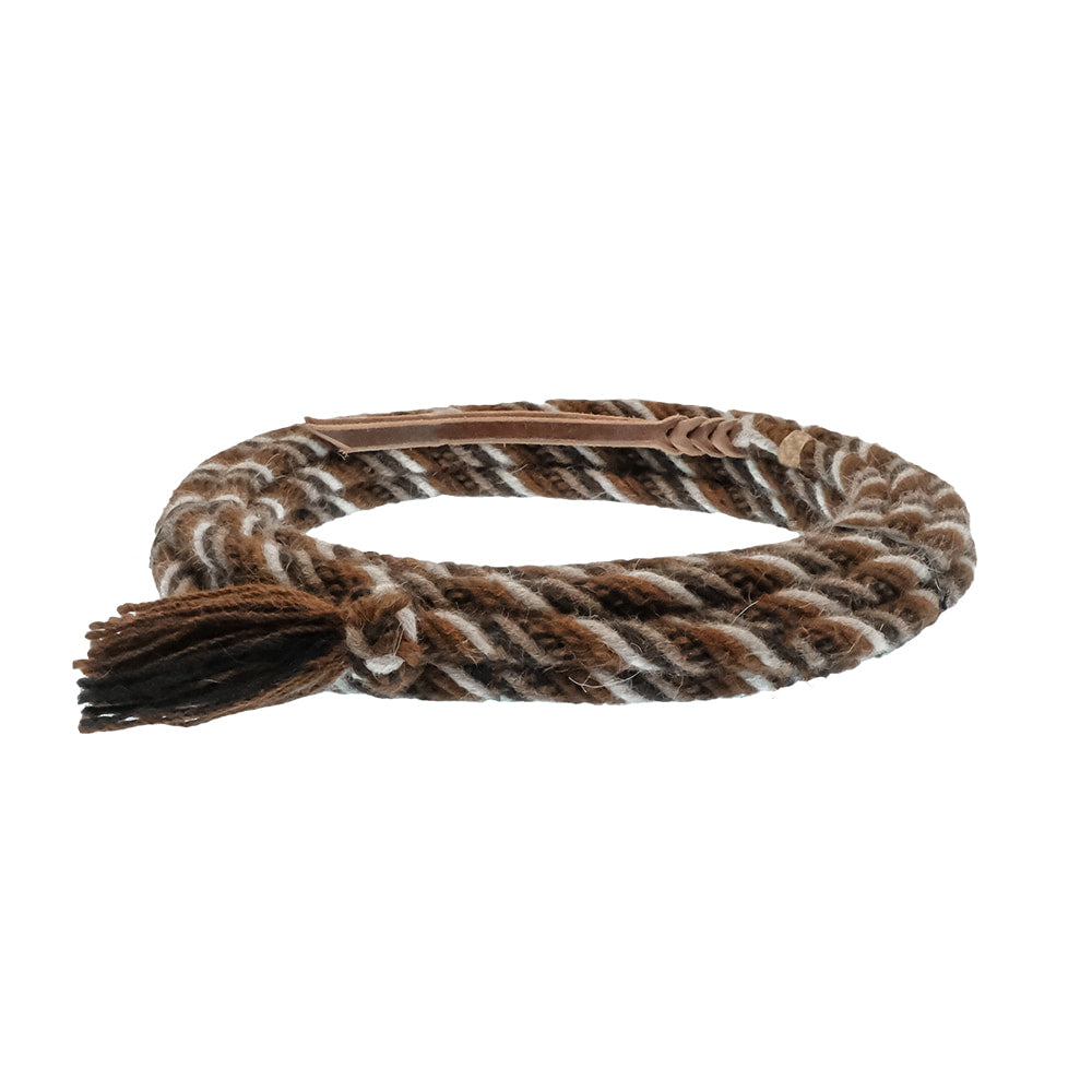 T3 Weavers LLC Tack 22' T3 Weaver LLC Neutral Mane Hair 6 Strand Mecate Rein