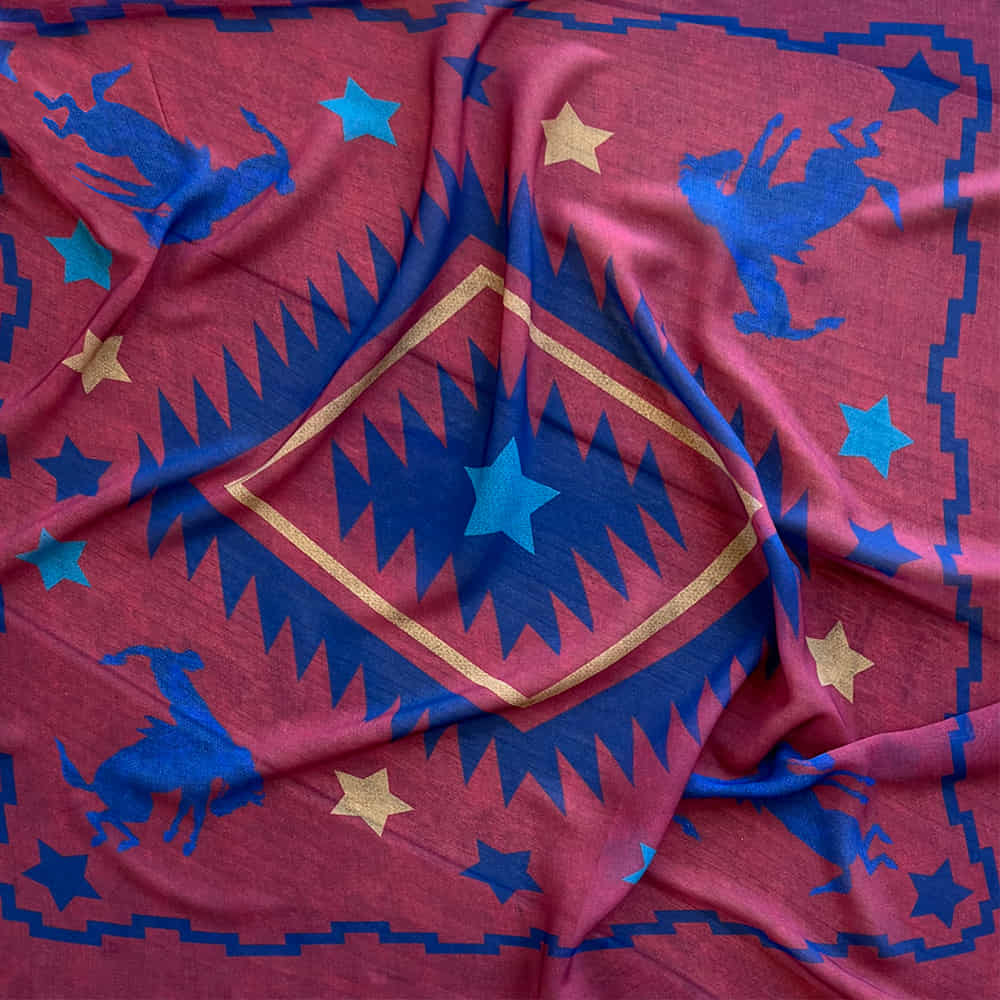 Tasha Polizzi Apparel Red / 28"x28" Tasha Polizzi Matilda Red Wild Rag