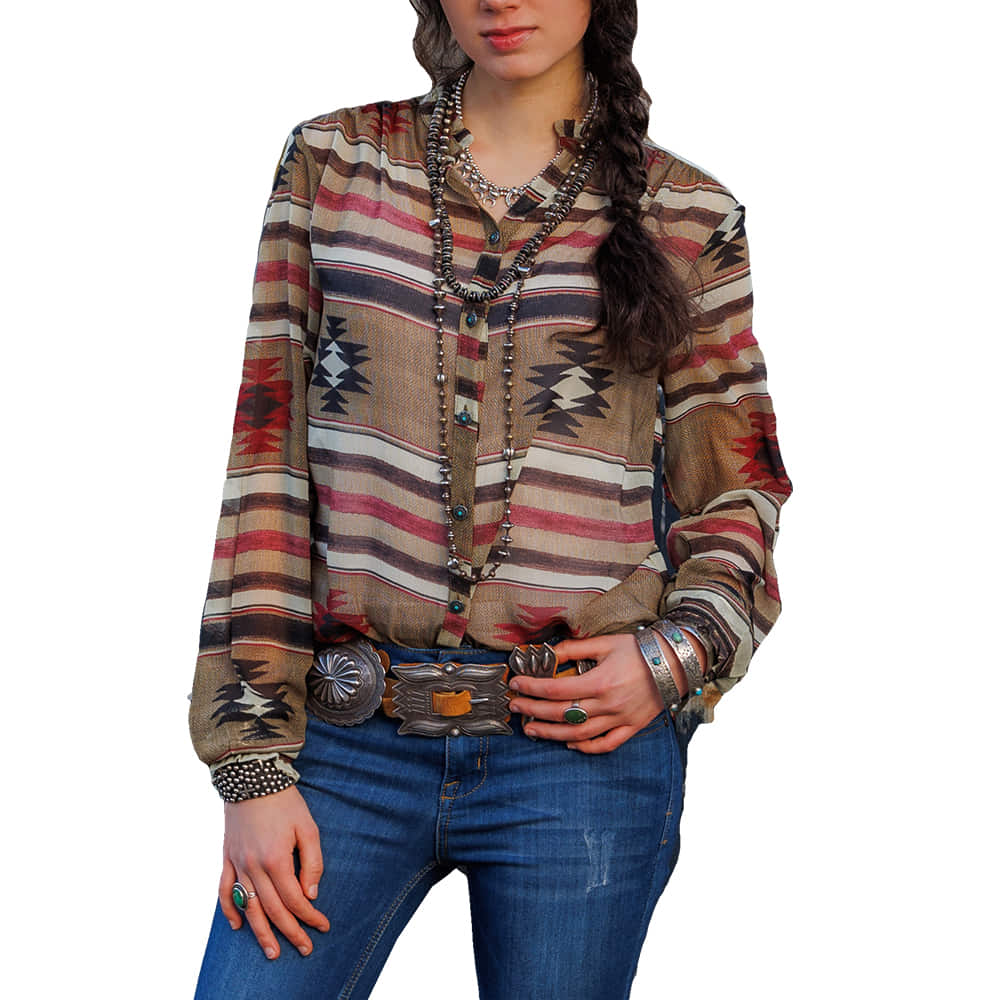 Tasha Polizzi Apparel Tasha Polizzi Women's Drew Long Sleeve Blouse