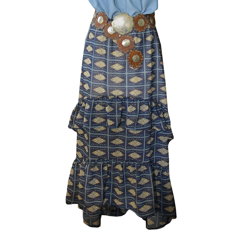 Tasha Polizzi Apparel Tasha Polizzi Women's Indigo Western Design Ava Skirt