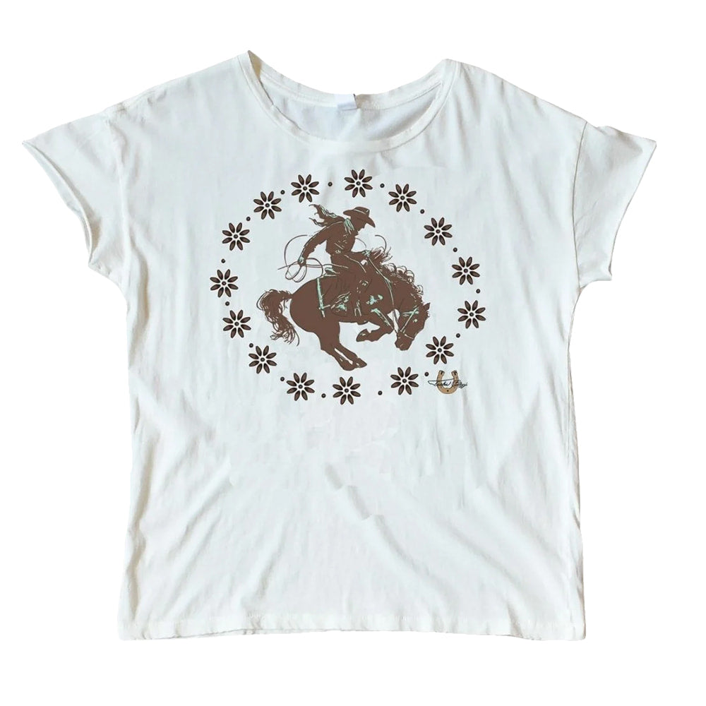 Tasha Polizzi Apparel Tasha Polizzi Women's Ivory Trail Short Sleeve Tee