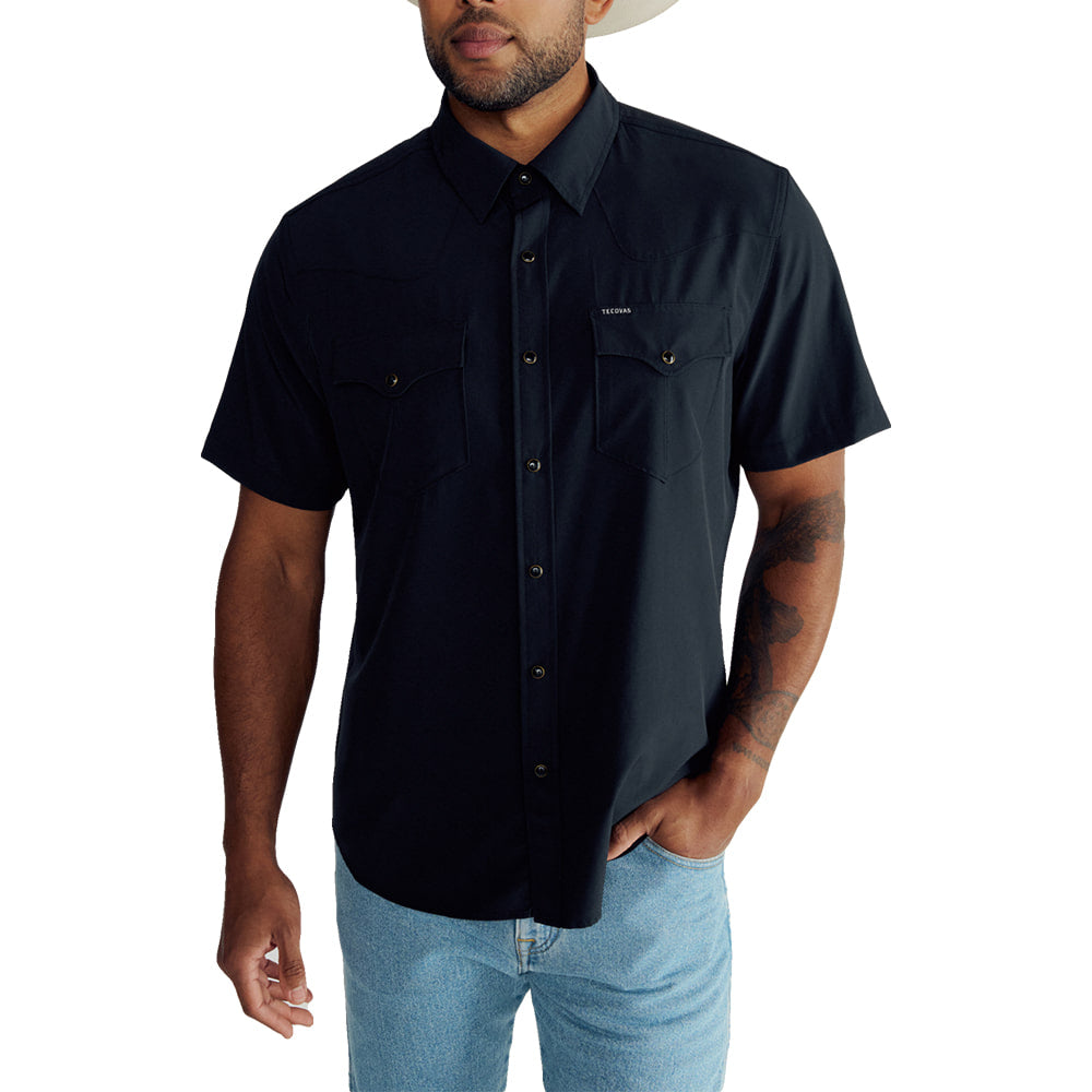 Tecovas Apparel Tecovas Men's Performance Western Pearl Snap Short Sleeve Shirt