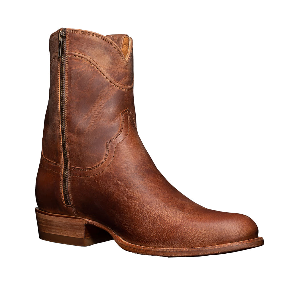 Tecovas Footwear Tecovas Dean Goat Scotch Round Toe Men's Zip Boot