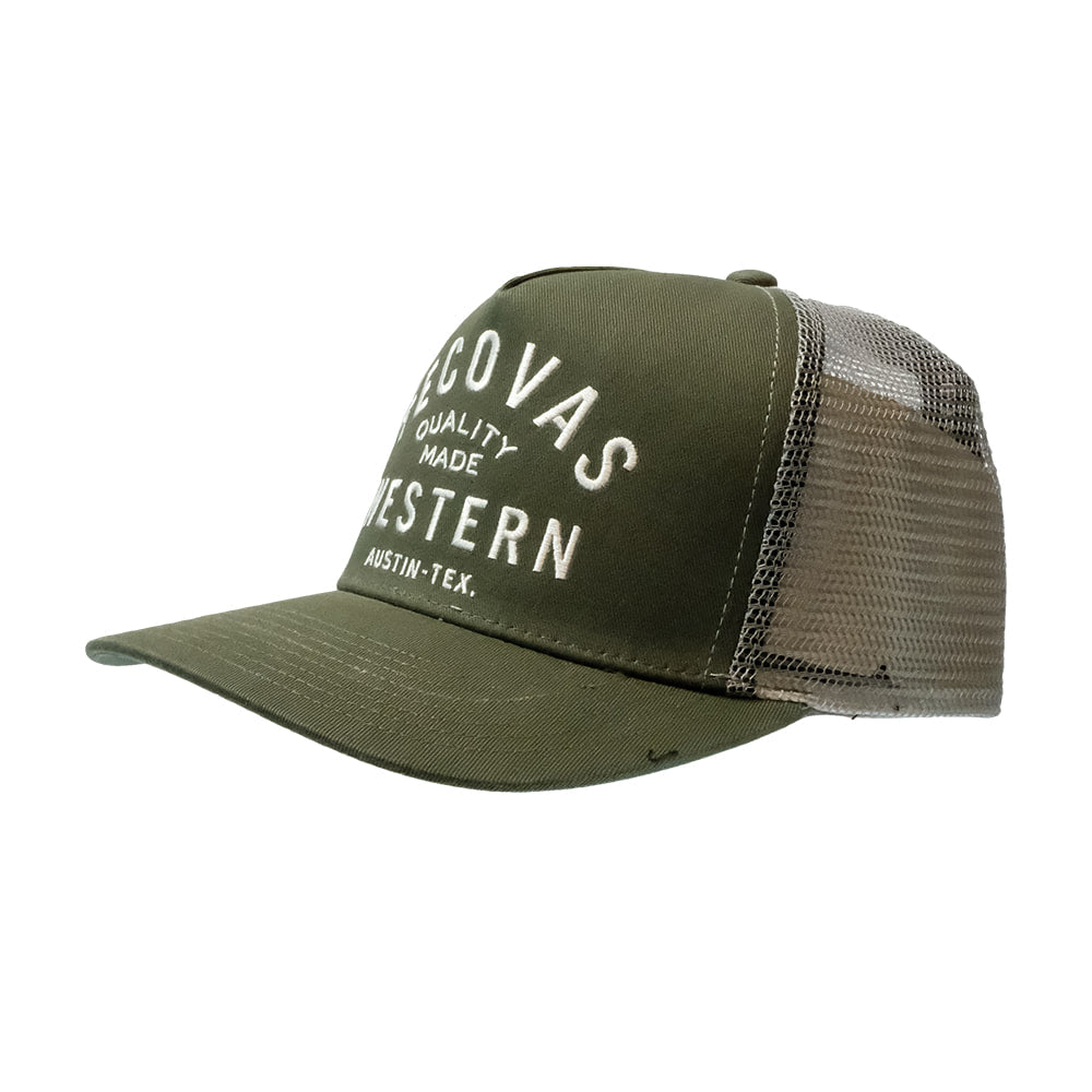 Tecovas Hats Tecovas Quality Made Olive Western Trucker Cap