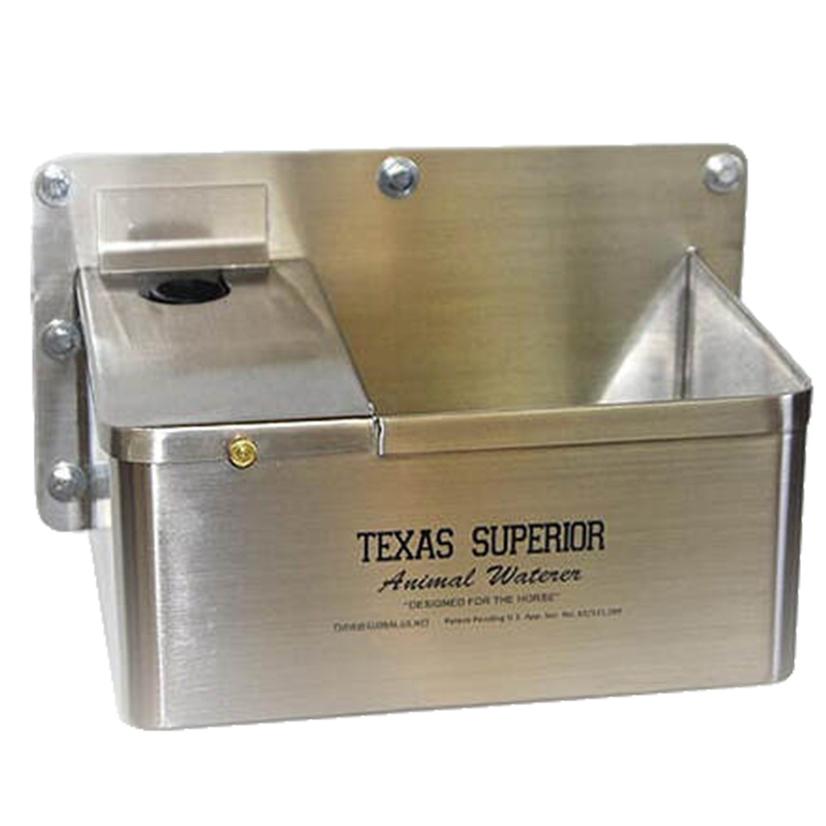 Texas Superior Supplies Stainless Texas Superior Stainless Steel Animal Waterer with Float