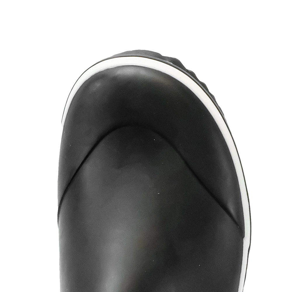 The Norty Brand Footwear The Norty Brand Black and White Shorty Men's Rain Boots