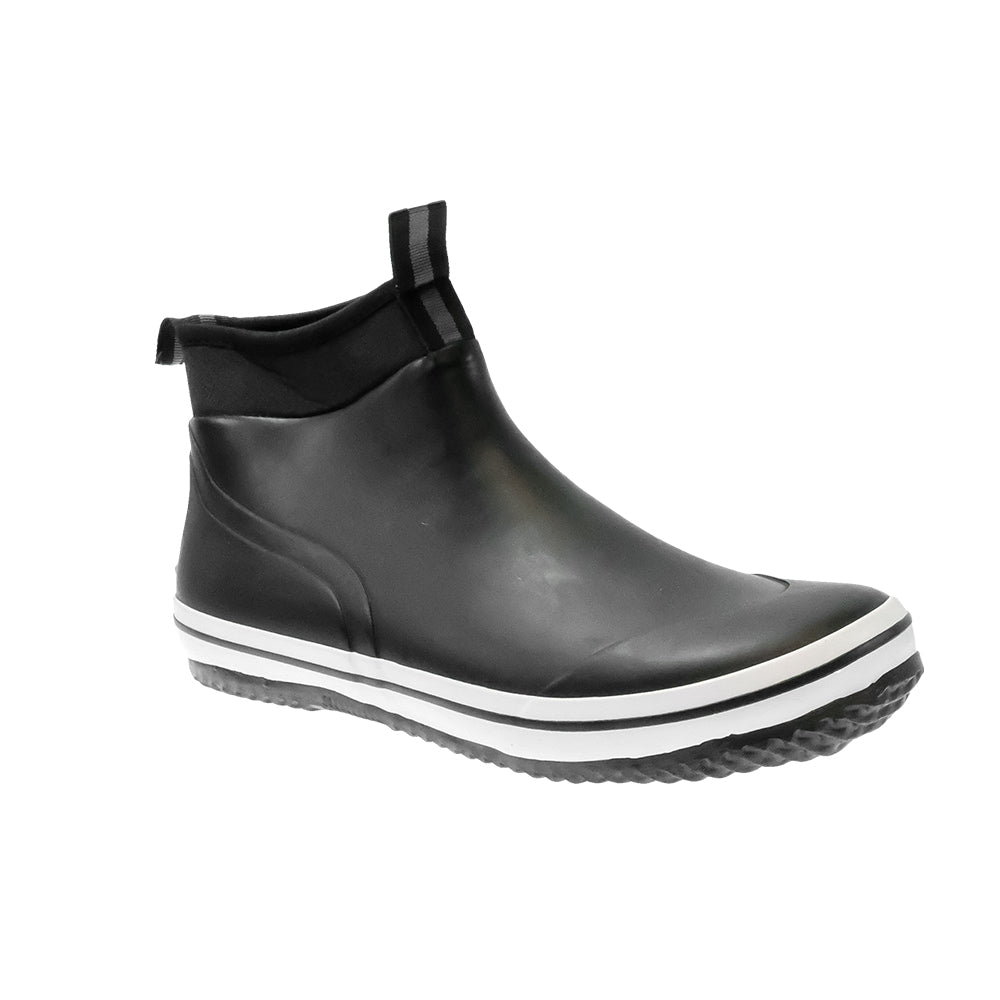 The Norty Brand Footwear The Norty Brand Black and White Shorty Men's Rain Boots