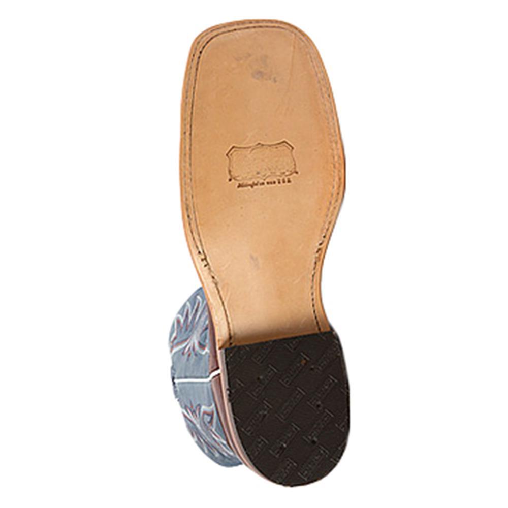 Tony Lama Boots Footwear Tony Lama Mens Americana Pecan Bison Square Toe Boots