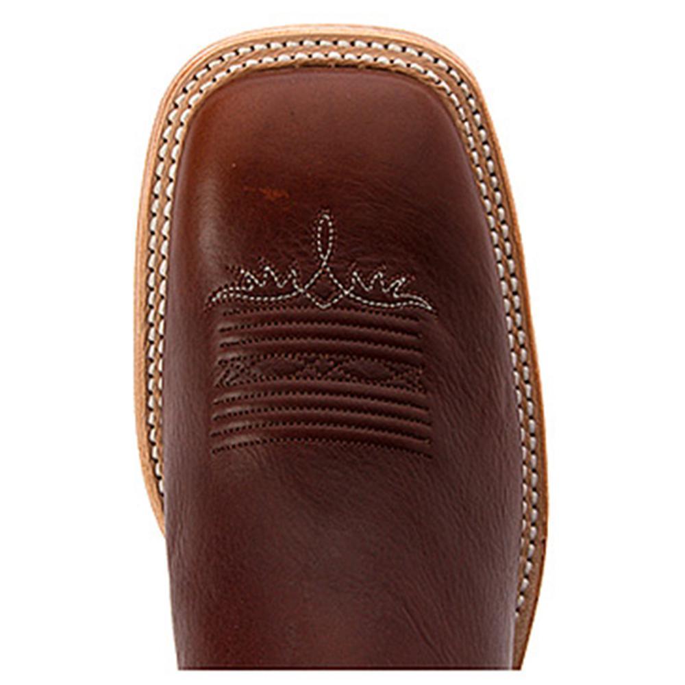 Tony Lama Boots Footwear Tony Lama Mens Americana Pecan Bison Square Toe Boots
