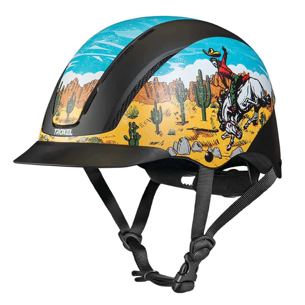 Troxel Supplies Troxel Spirit Graphic Helmet Bucking Bronc