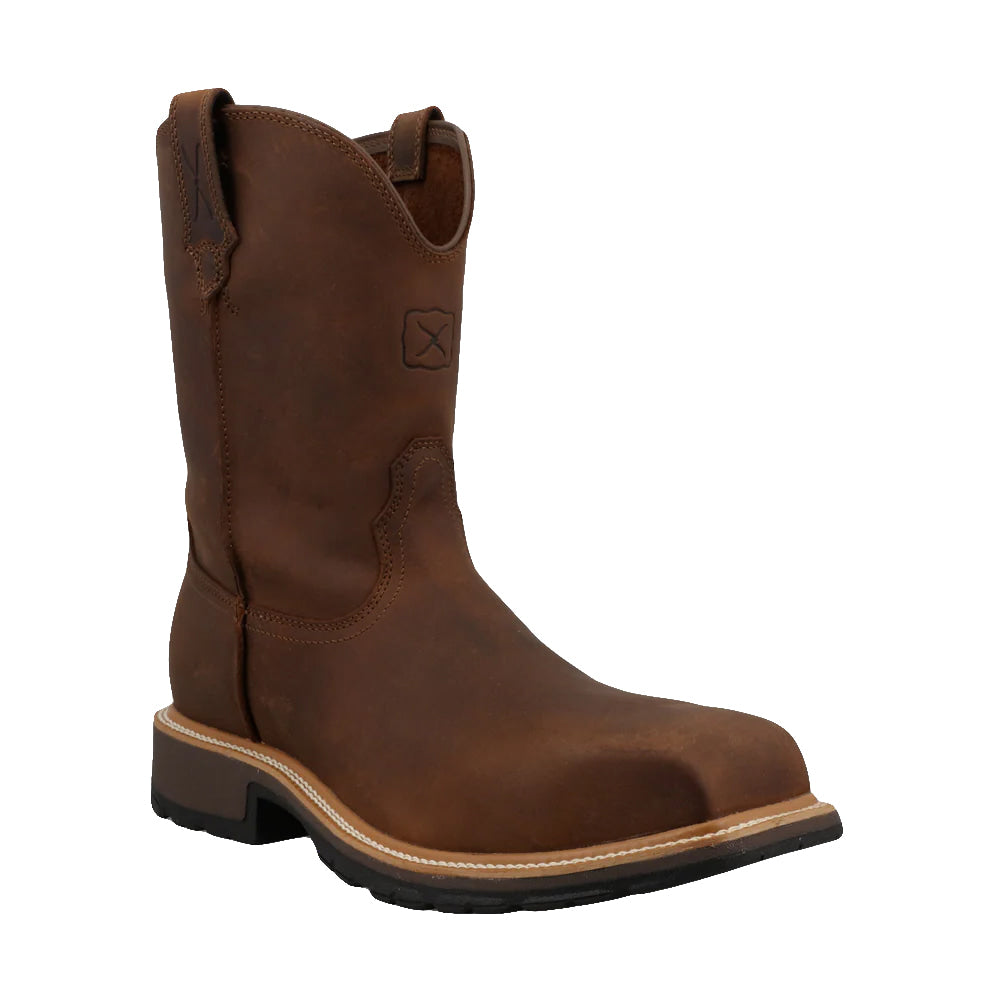 Twisted X Boots Footwear 10 COWBOY WORK BOOT DARK BROWN