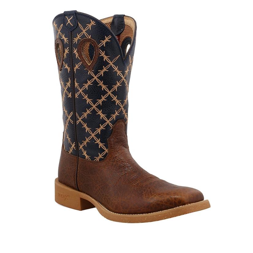 Twisted X Boots Footwear Twisted X Barbed Wire Brown Tech X Men's Boots