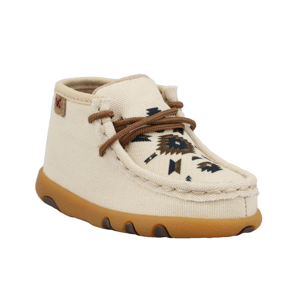 Twisted X Boots Footwear Twisted X Boots Infant Chukka Driving Moc Beige in Multi