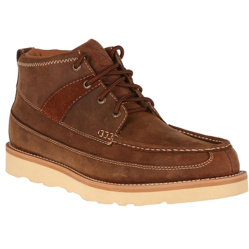 Twisted X Boots Footwear Twisted X Men's Oiled Brown Leather Boots - Moc Toe
