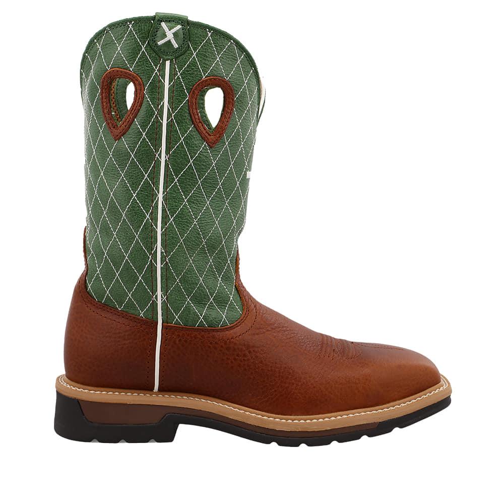 Twisted X Boots Footwear Twisted X Steel Toe Green Top Men's Workboot