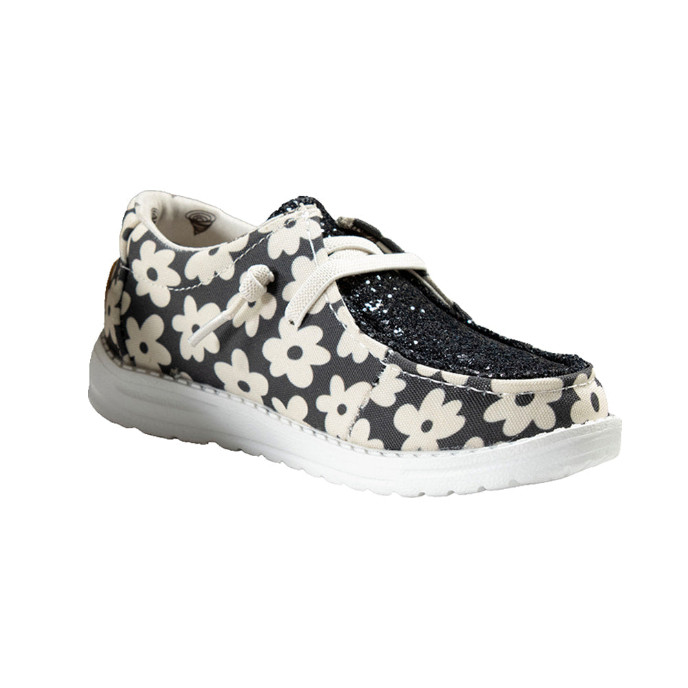 Twister Footwear Twister Daisy Style Girls Toddler Casual Black Shoe