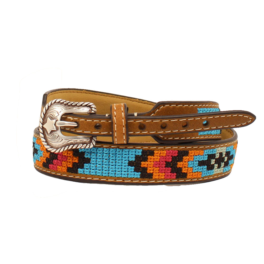 Twister Hats Multicolor / Osfa Brown And Multicolor 3/8" Leather Hat Band