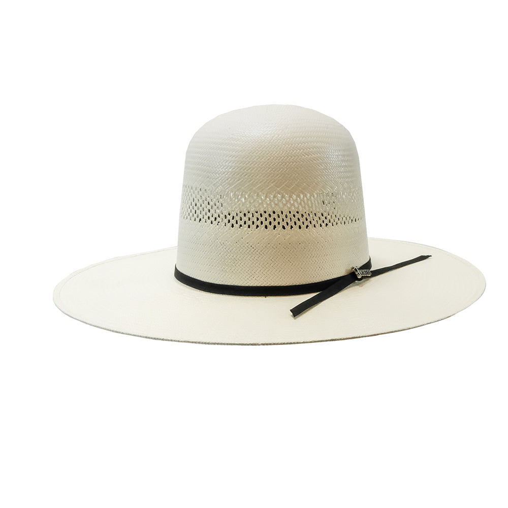 Twister Hats Twister 20X Shantung Ivory 4.25" Brim 2 Cord Black Band Straw Hat