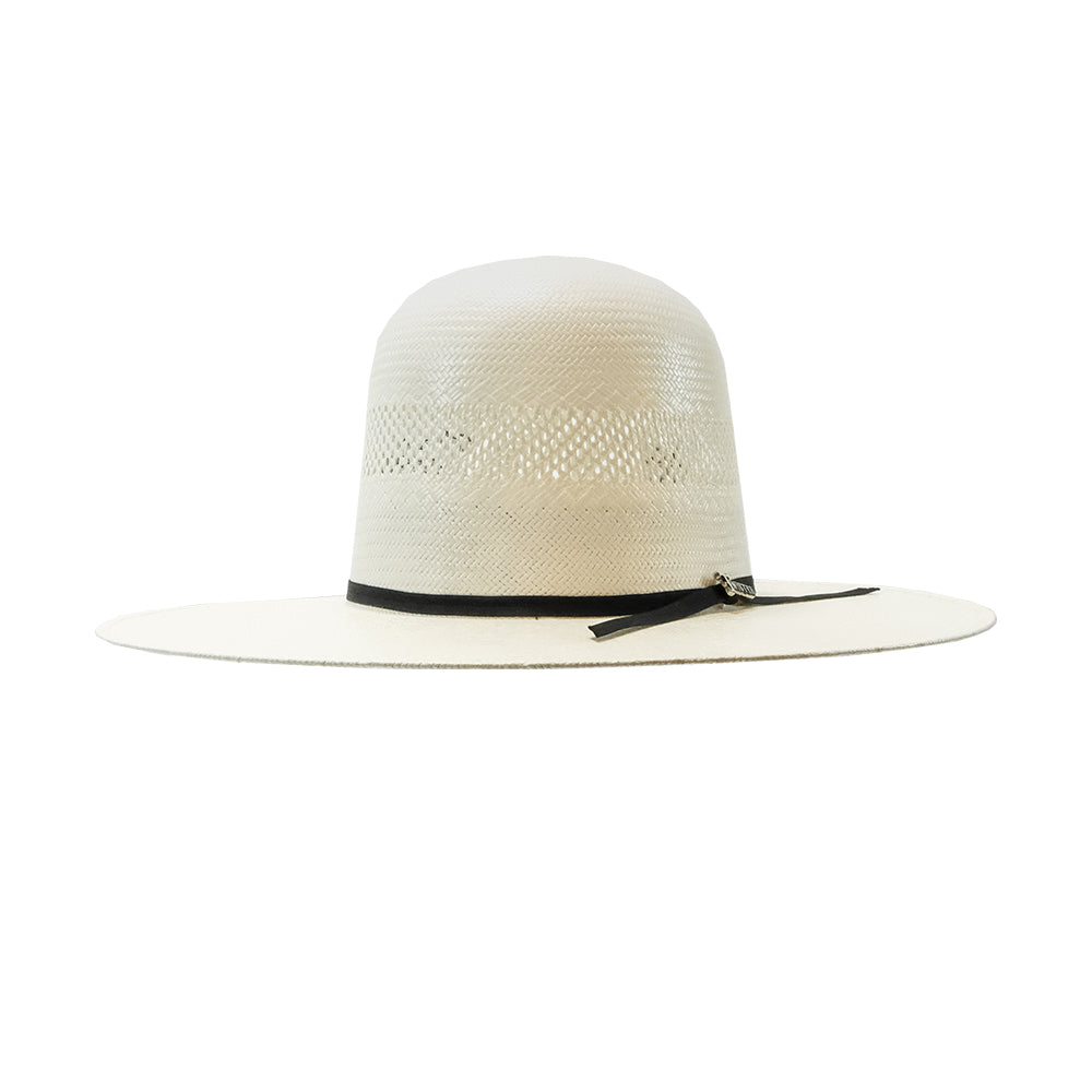 Twister Hats Twister 20X Shantung Ivory 4.25" Brim 2 Cord Black Band Straw Hat