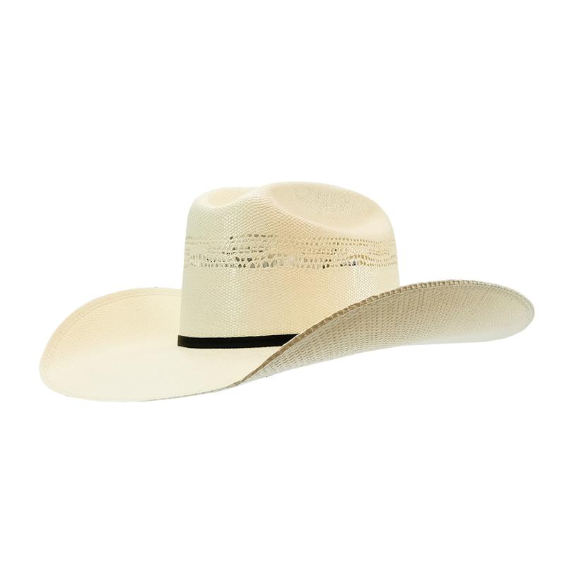 Twister Hats Twister Bangora 4 1/4 Brim 2-Cord Black Band Natural Straw Hat