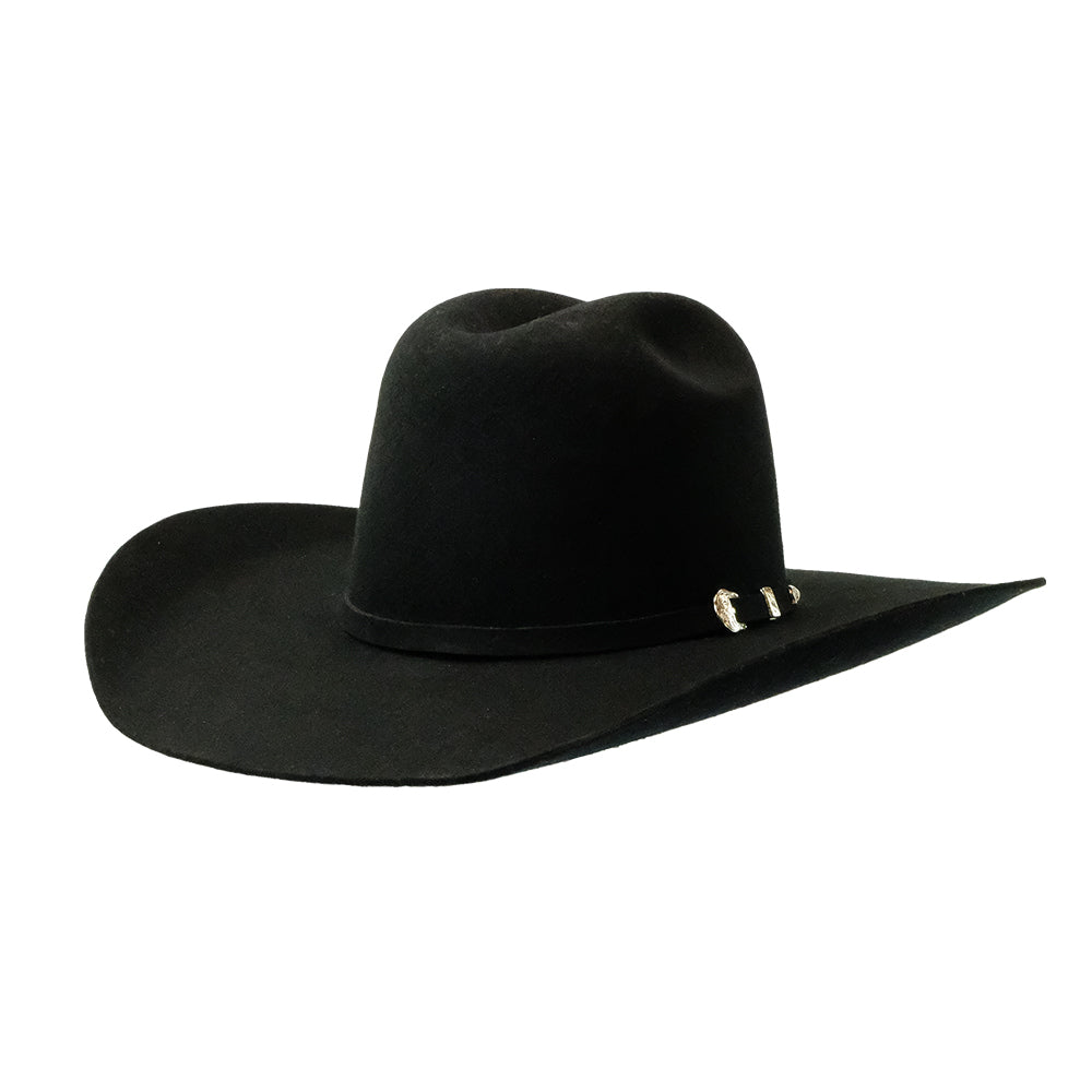 Twister Hats Twister Black Wool 4 1/4" Brim 3x Cowboy Hat