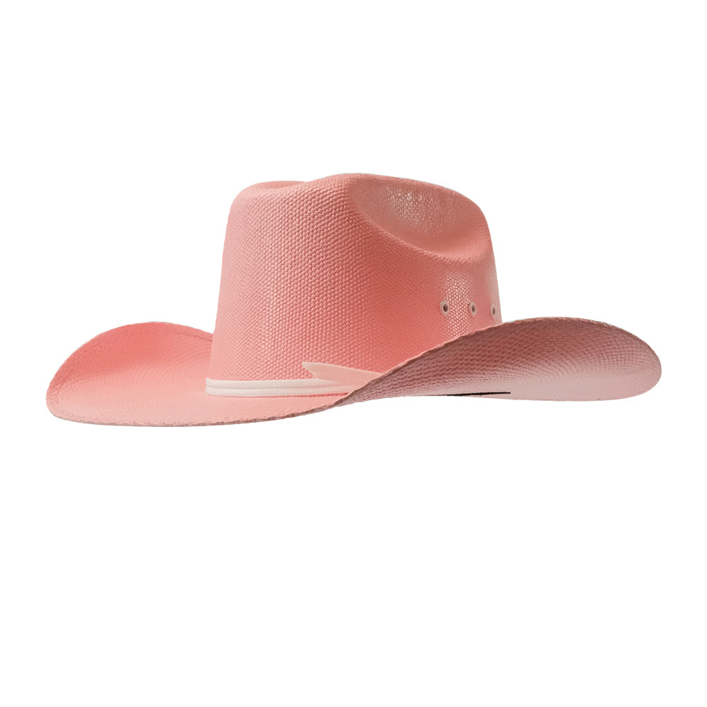 Twister Hats Twister Infant Straw Hat with Eyelets Two Cord Band 3 3/4" Brim