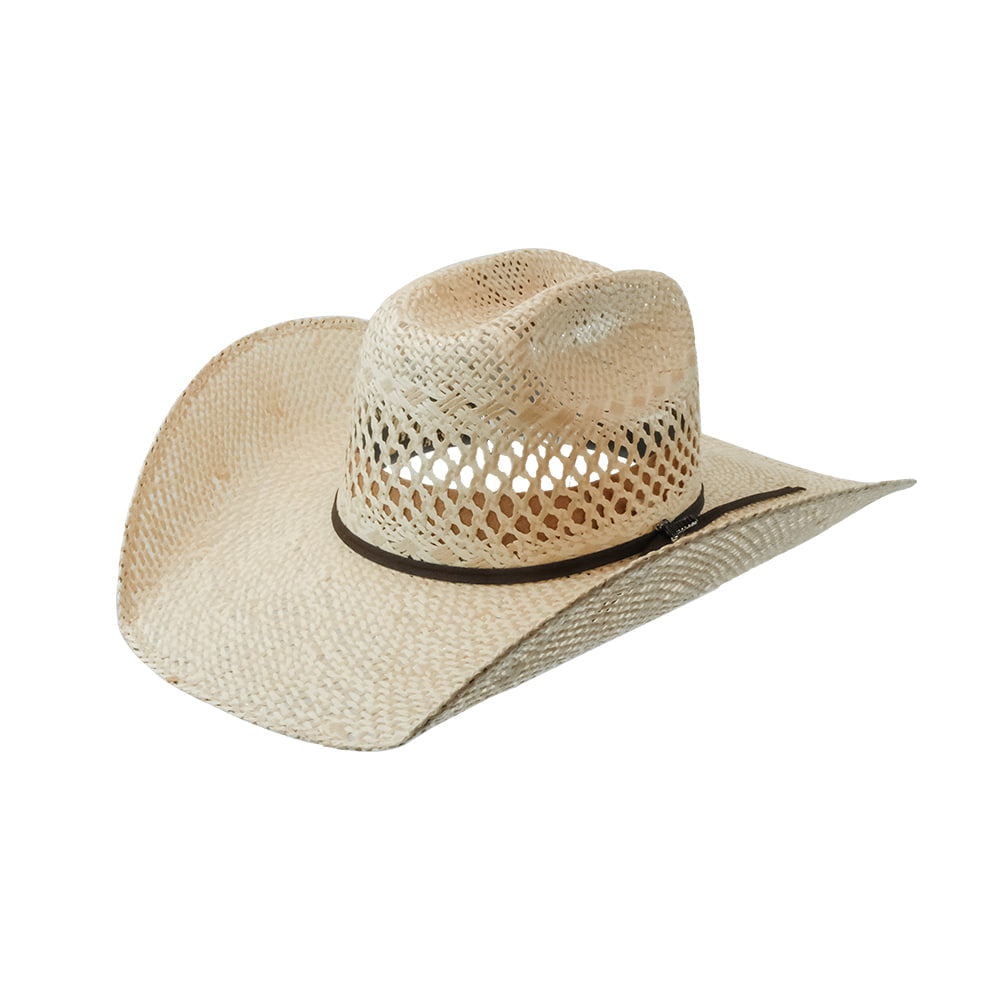 Twister Hats Twister Twisted Weave 2 Cord Chocolate 4 1/2" Brim Precreased Straw Hat