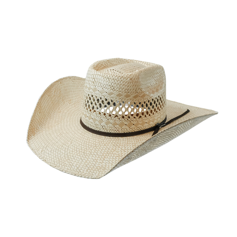Twister Hats Twister Twisted Weave 2 Cord Chocolate Precreased 4 1/2" Brim Straw Hat