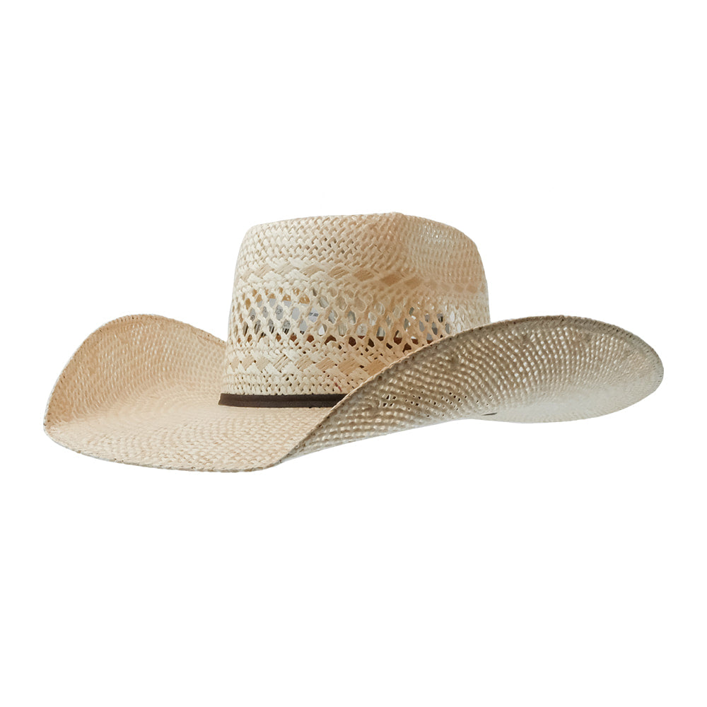 Twister Hats Twister Twisted Weave 2 Cord Chocolate Precreased 4 1/2" Brim Straw Hat