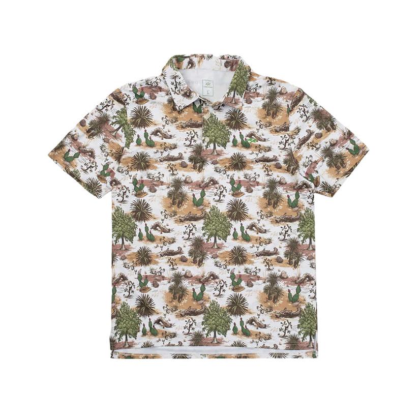 Two Dove Apparel Two Dove South Coast Camo Short Sleeve Men's Polo Shirt