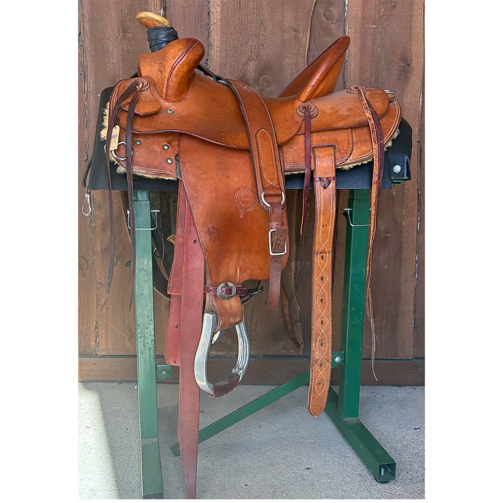 Used Saddles Saddles Denver Saddlery 15" Full Slick Out Used Ranch Roping Saddle