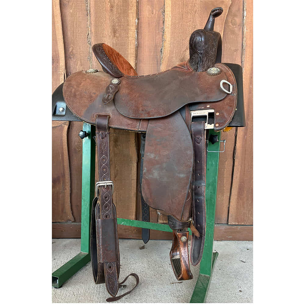 Used Saddles Saddles Martin Saddlery FX3 14.5" Full Rough Out Used Barrel Saddle