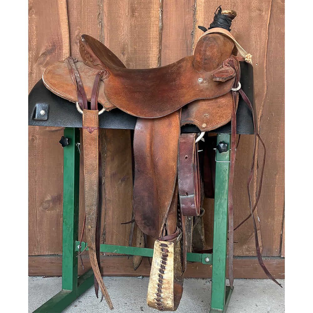 Used Saddles Saddles South Texas Tack 16" Will James Full Rough Out Used Ranch Roping Saddle