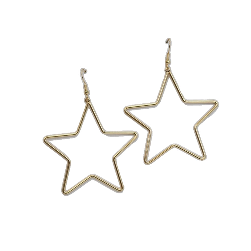 West and Co Jewelry Gold West and Co 3 Gold Star Earrings on Fish Hook