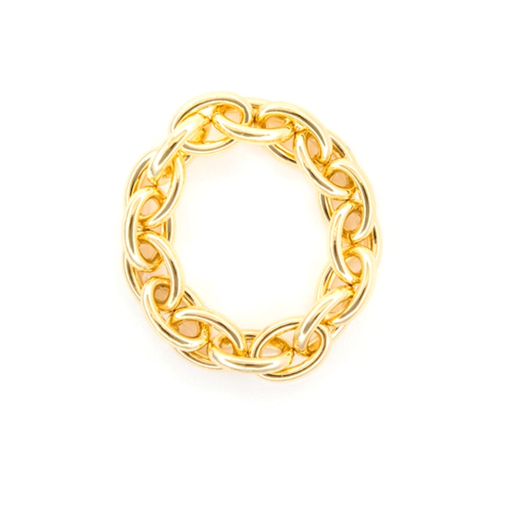 West and Co Jewelry West and Co 18K Gold Plated Chunky Chain Stretch Bracelet
