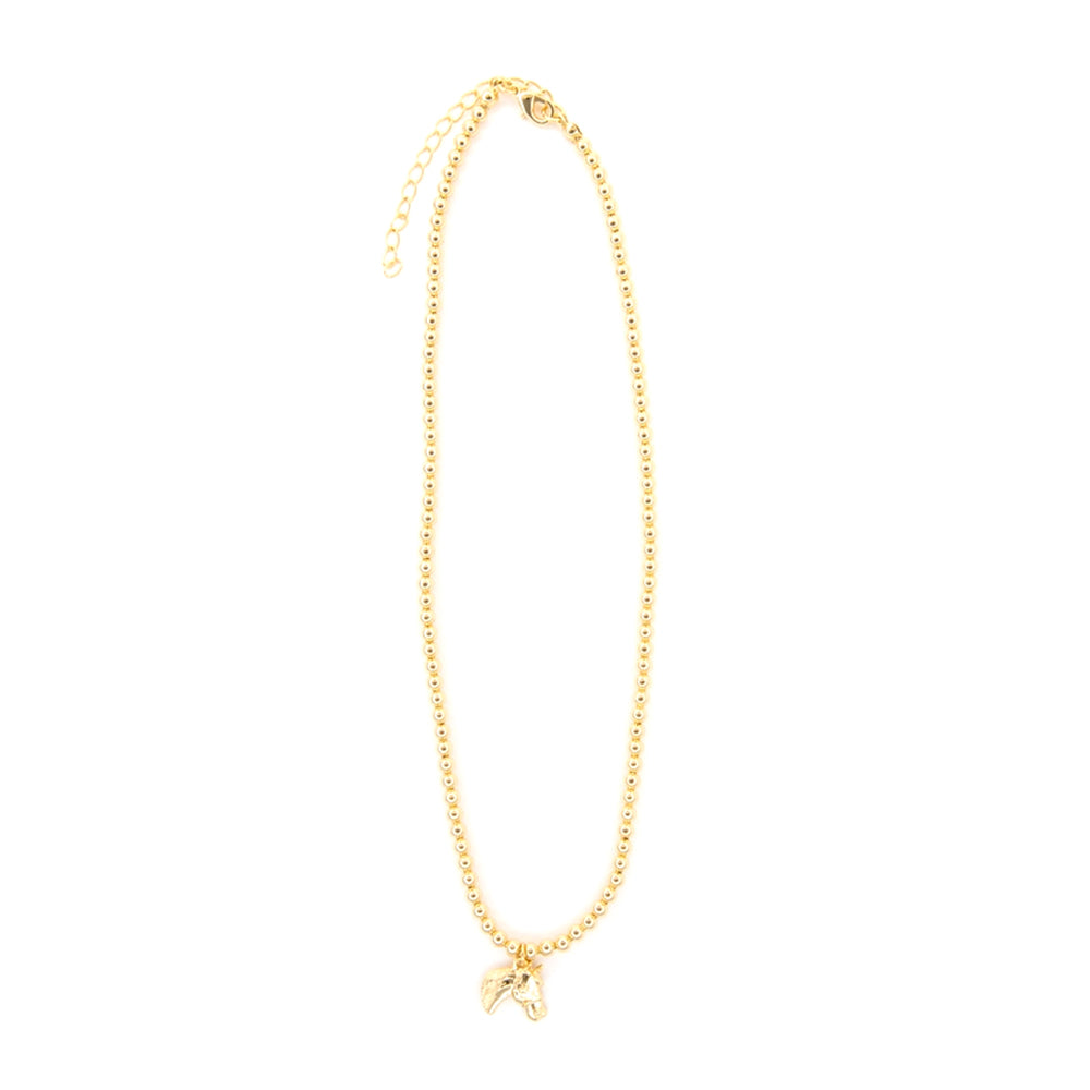 West and Co Jewelry West and Co 18K Gold Plated Necklace with Horse Head Charm