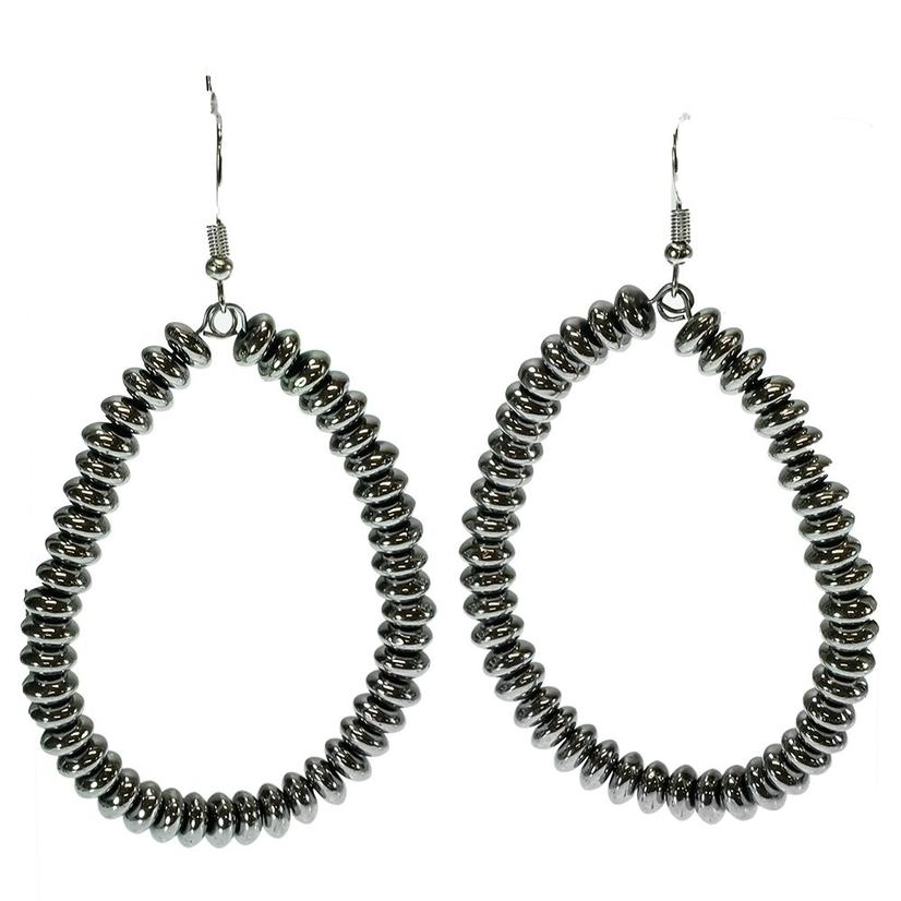 West and Co Silver SILVER PEARL LOOP EARRINGS