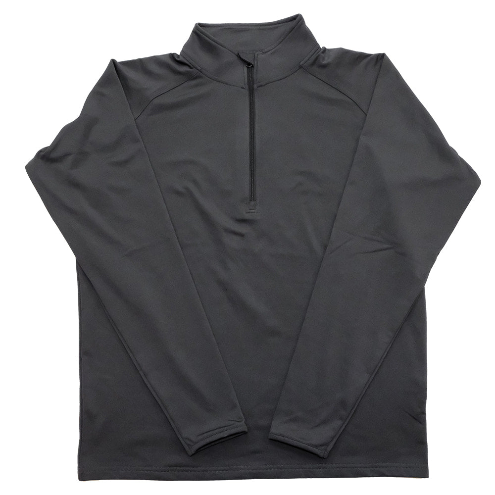 Western Bloodstock Apparel Western Bloodstock Embroidered Full Back Logo Charcoal Poly Spandex Men's Half-zip Pullover