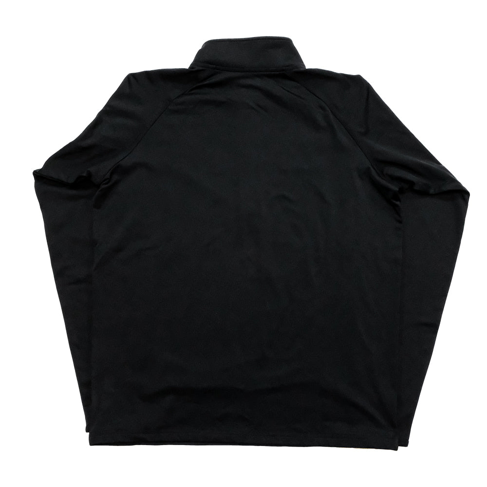 Western Bloodstock Apparel Western Bloodstock WB Embroidered Chest Logo Black Poly Spandex Men's Half-zip Pullover - Extended Size