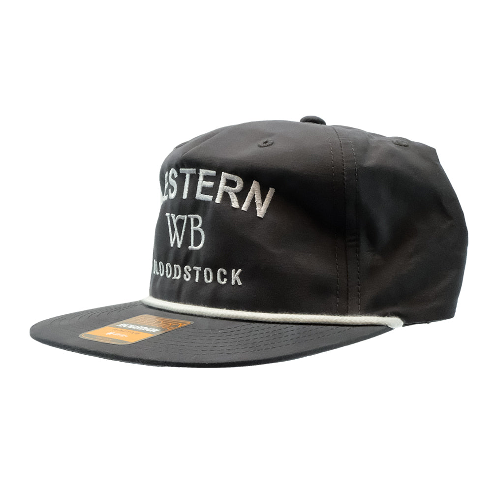 Western Bloodstock Hats Western Bloodstock Five Panel Trucker with Rope Charcoal Cap