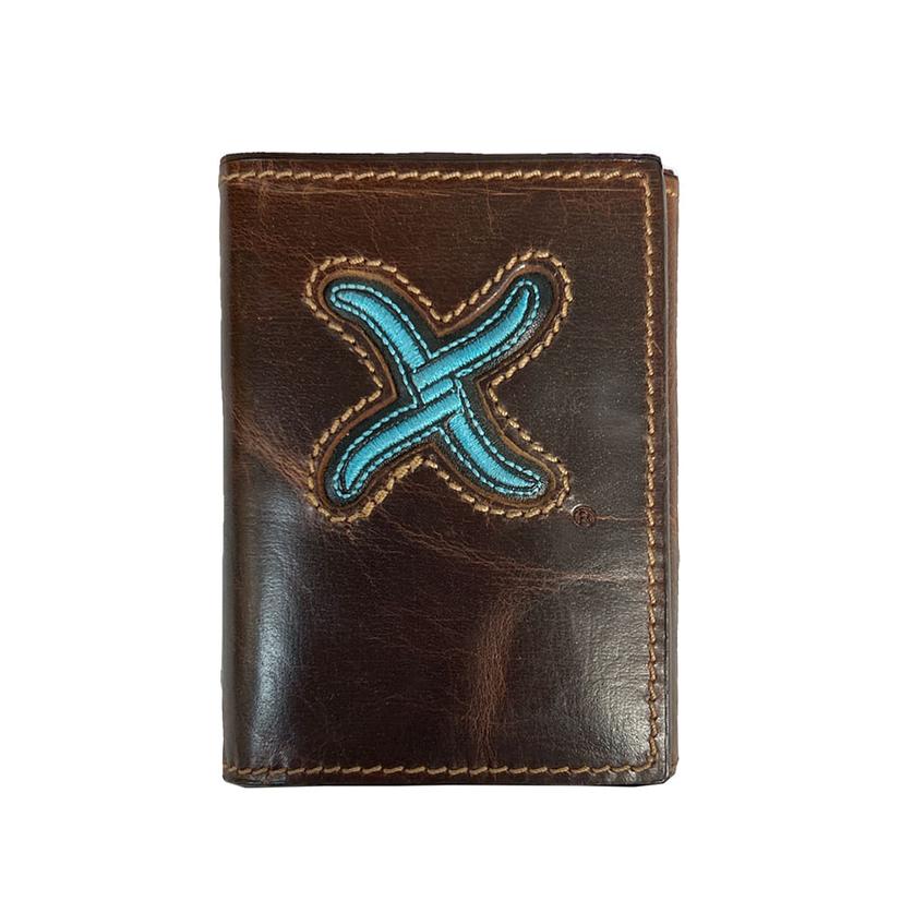 Western Fashion Acc. Other Brown / Osfa Brown Trifold Distressed Leather Men's Wallet
