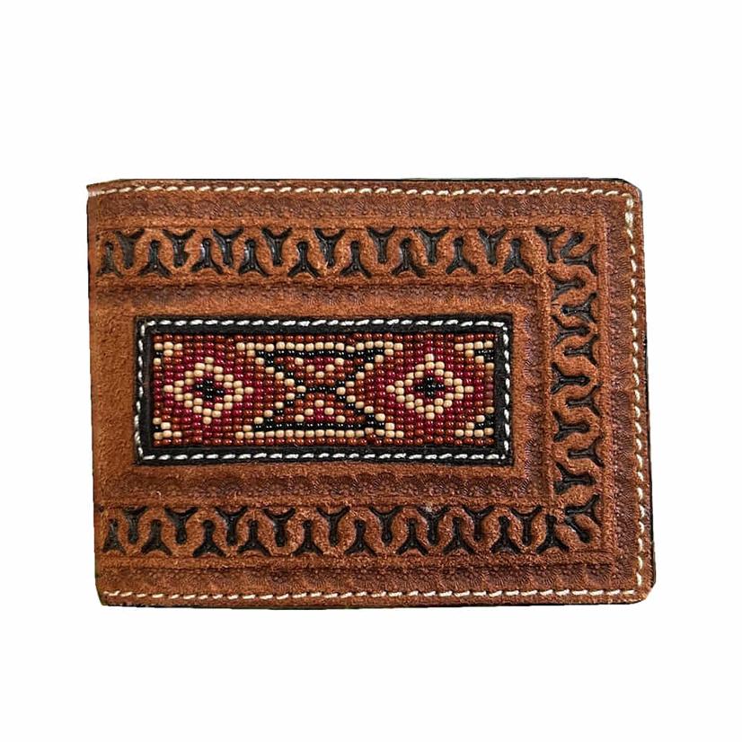 Western Fashion Acc. Other Brown / Osfa Twisted X Men's Earth Tone Beading Inset Leather Bifold