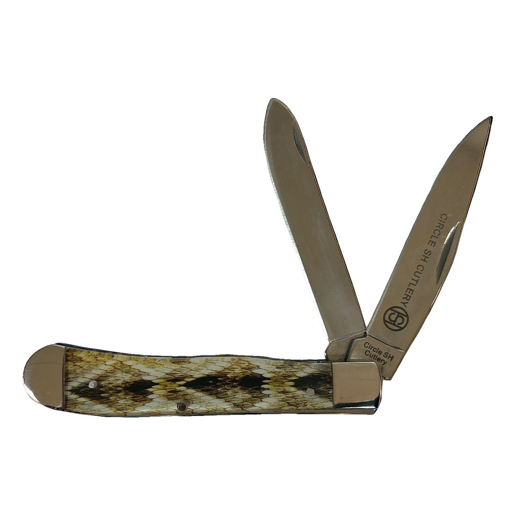 Western Fashion Accessories Knives Trapper Rattlesnake Knife