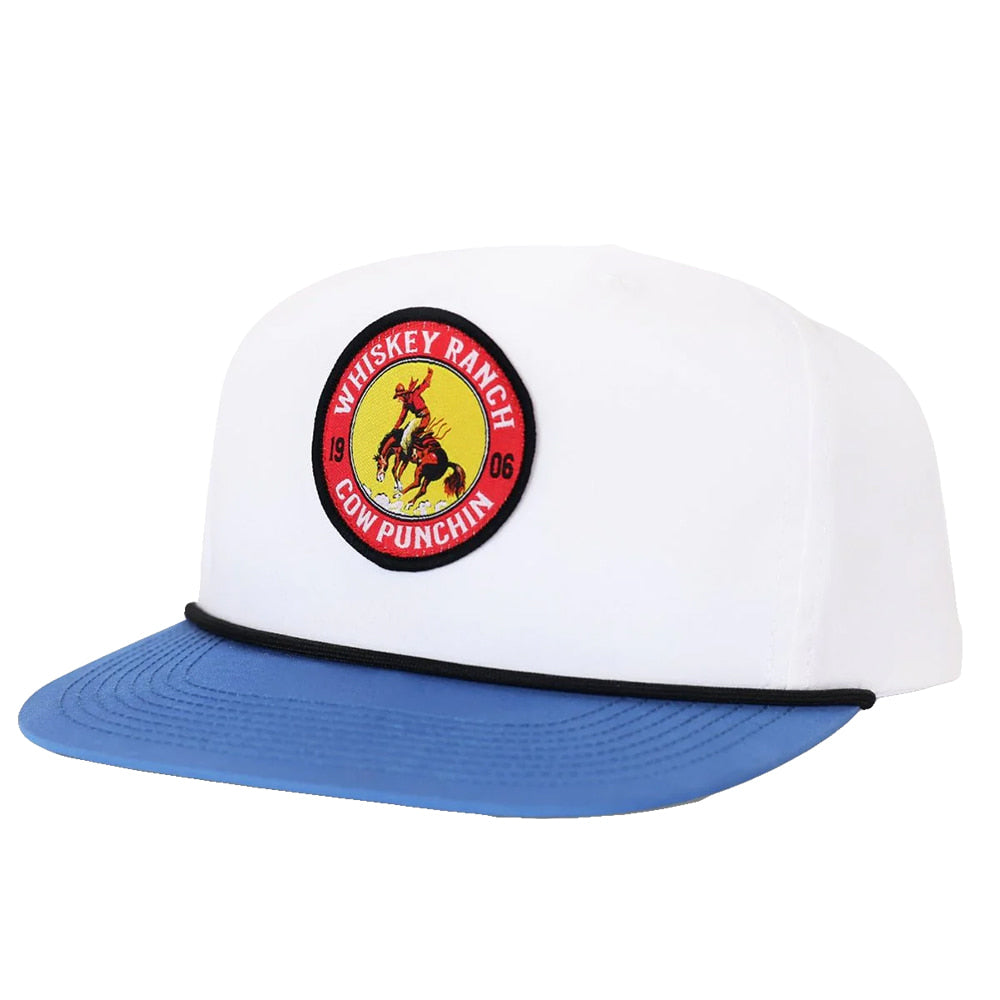Whiskey Bent Hat Co Hats Whiskey Bent Hat Co Black and Blue Cow Punchi Cap